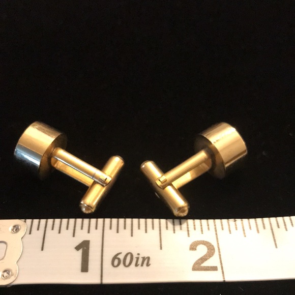 3/$15 ⭐️Vintage gold tone starburst cuff links very good condition cufflinks (s) - Picture 2 of 3